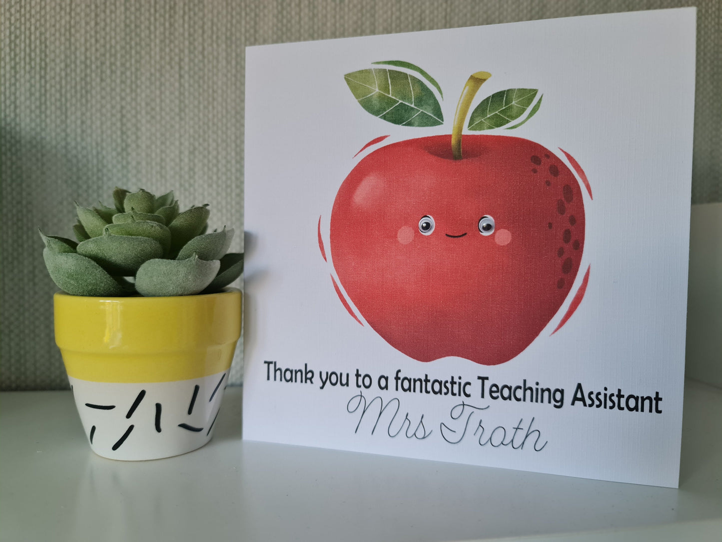 Personalised Teacher Thank You Card