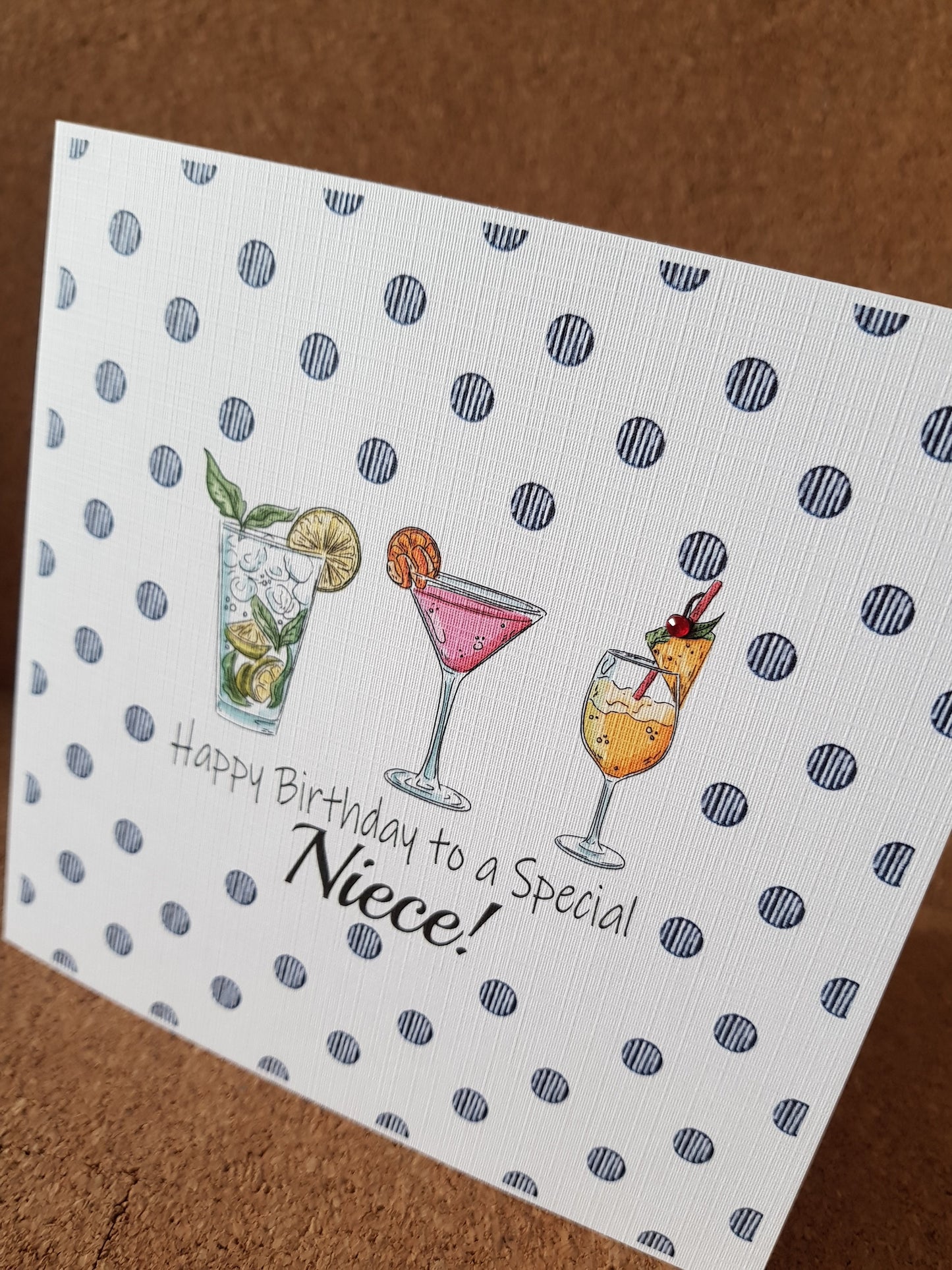 Personalised Cocktail Birthday Card