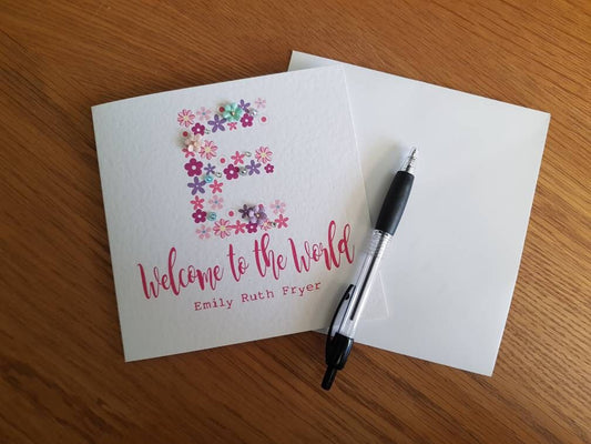 Personalised New Baby Card