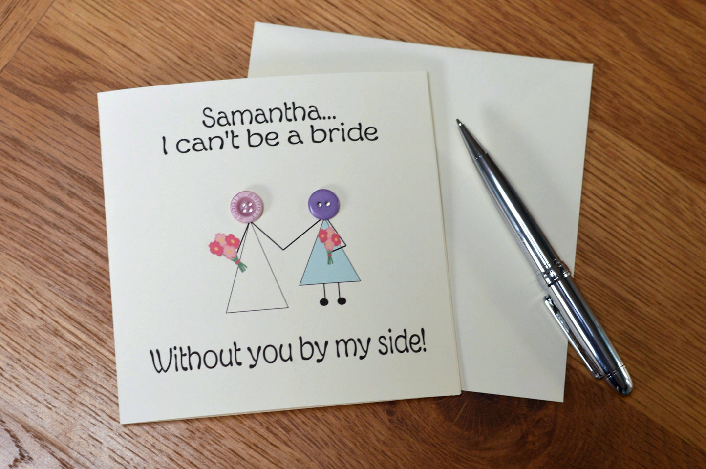 Personalised Will you be my Bridesmaid Card