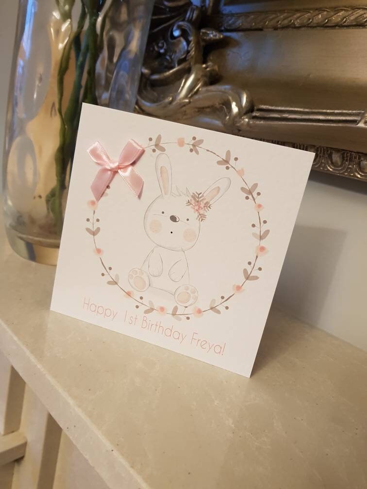 Personalised First Birthday Card