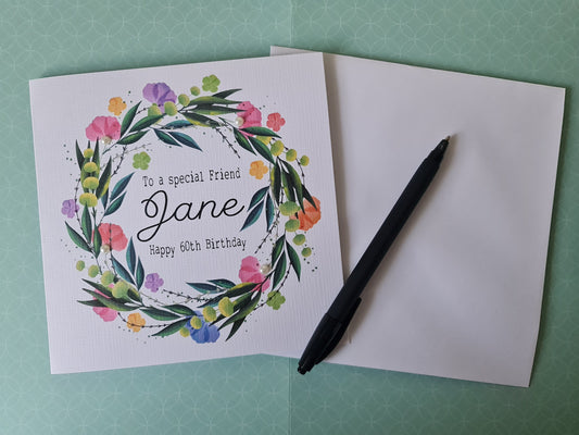 Personalised Ladies Birthday Card