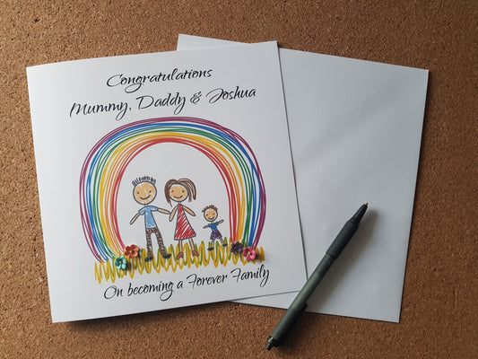 Personalised Adoption Card