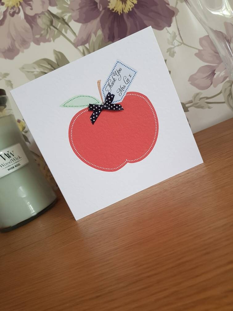 Personalised Teacher Thank You Card