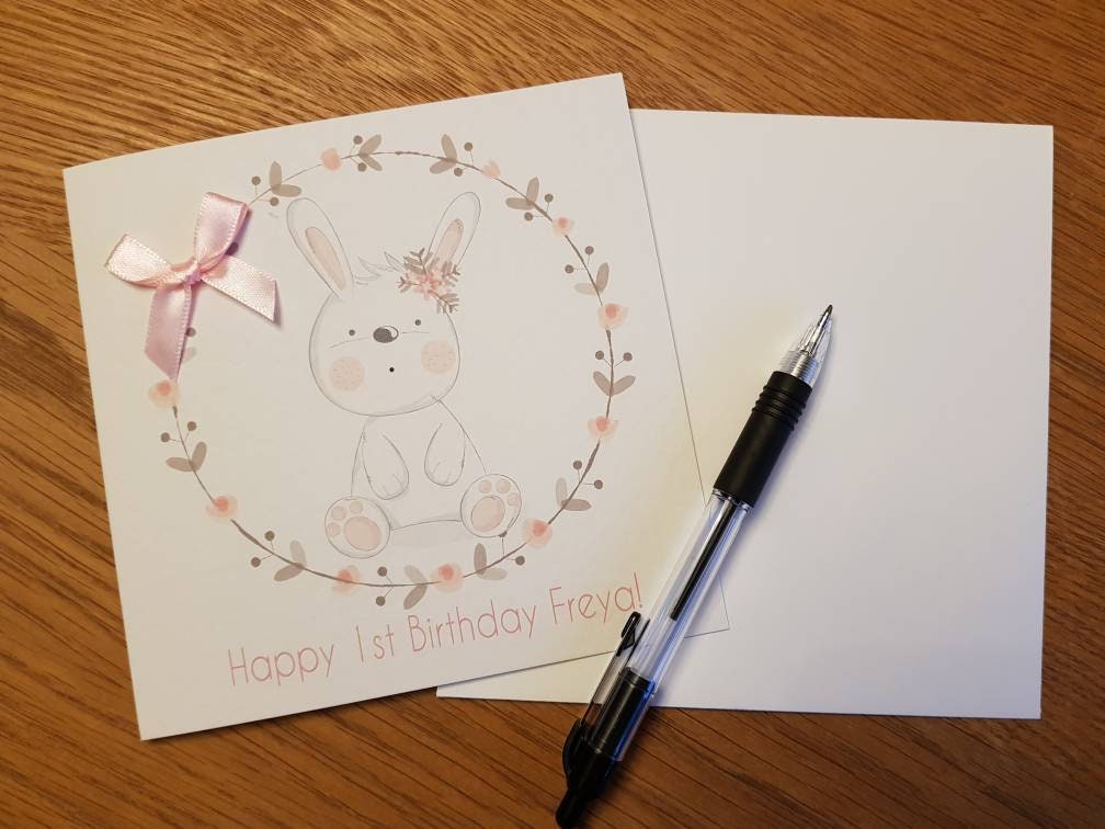 Personalised First Birthday Card