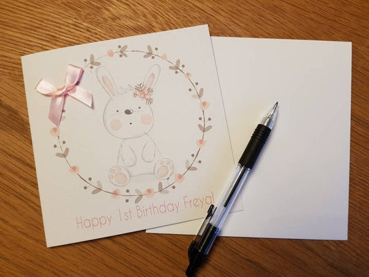 Personalised First Birthday Card