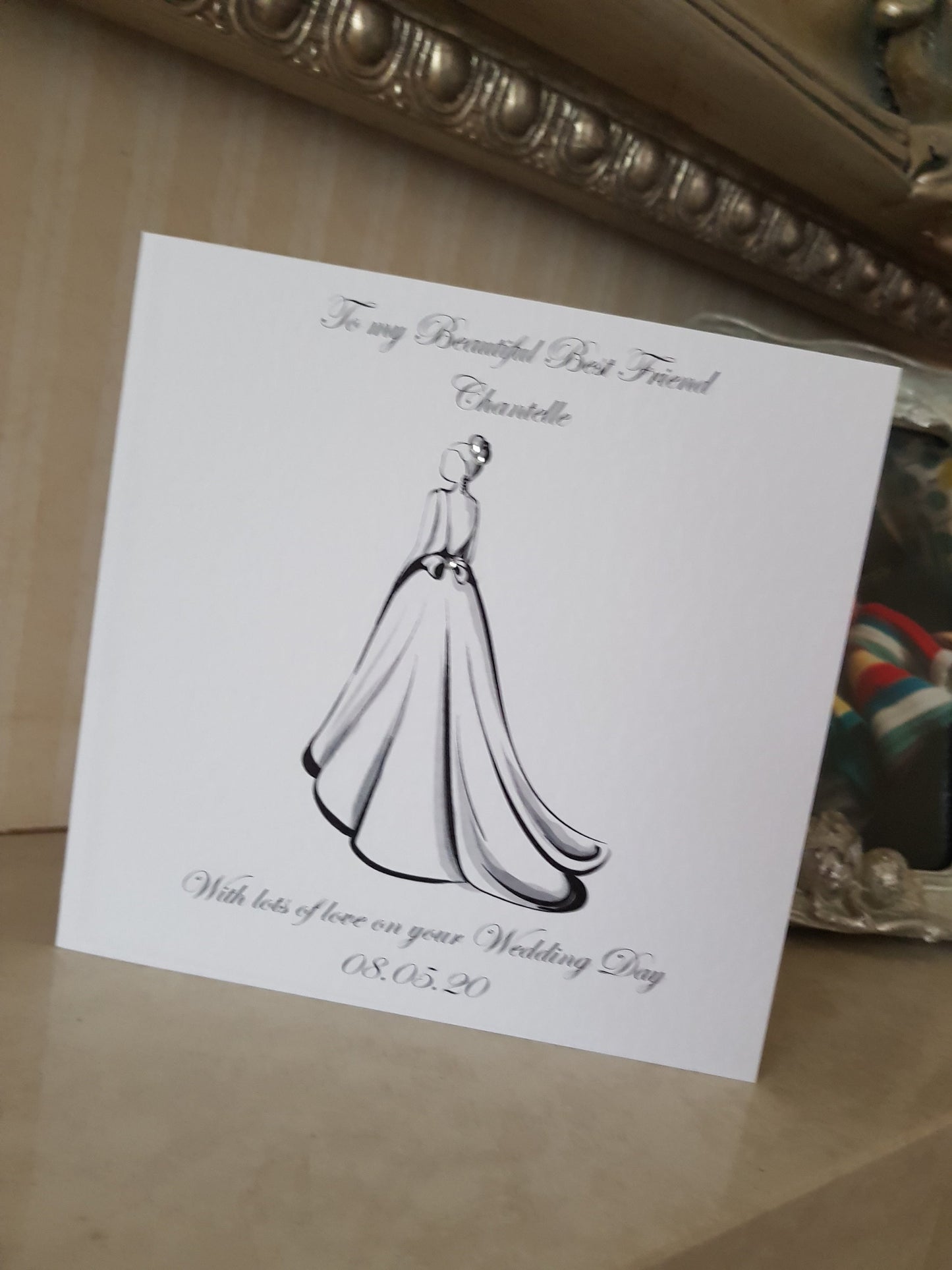 Personalised Bride Wedding Day Card