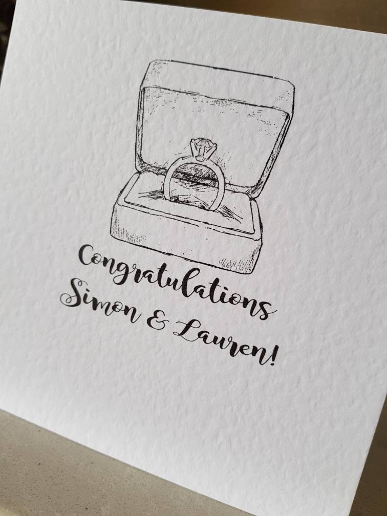 Personalised Engagement Card