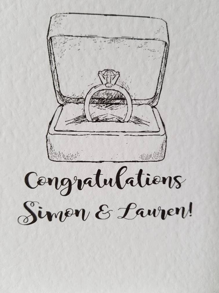 Personalised Engagement Card
