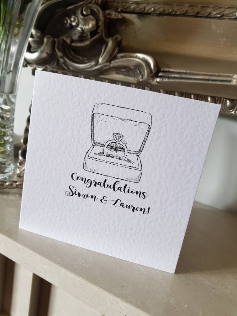 Personalised Engagement Card