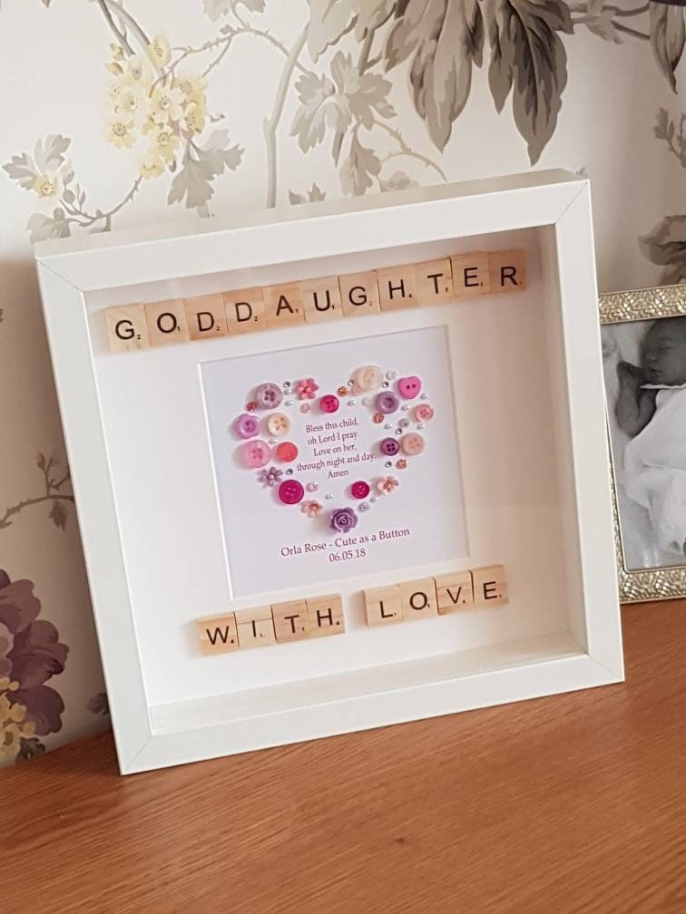 Personalised Christening Baby Frame