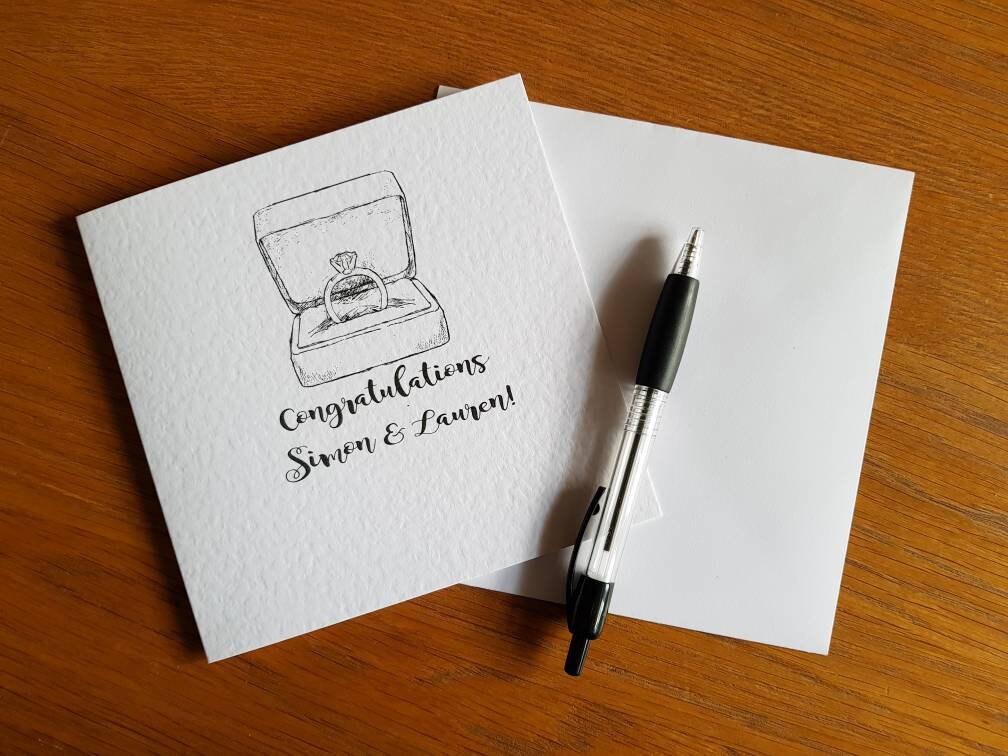 Personalised Engagement Card