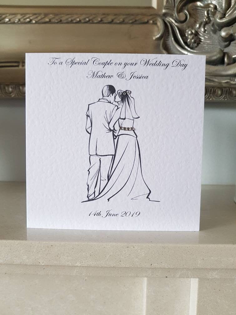 Personalised Wedding Card Couple