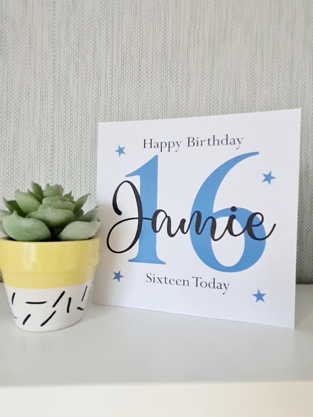 Male Personalised Age Birthday Card