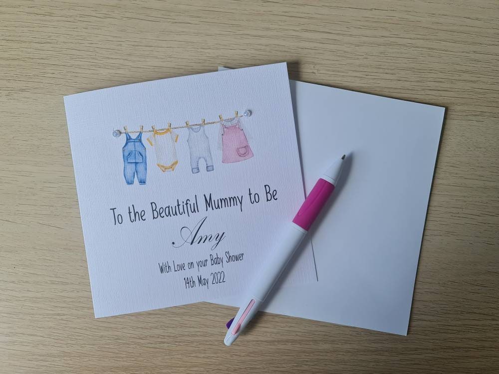 Personalised Baby Shower Card
