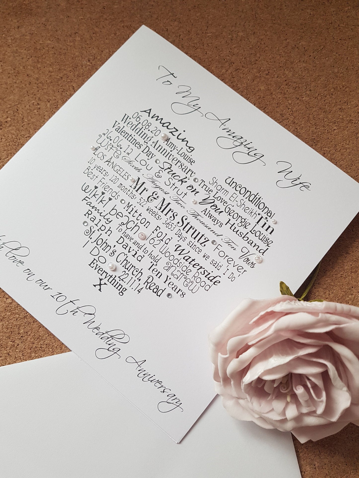 Personalised Wedding / Anniversary Card