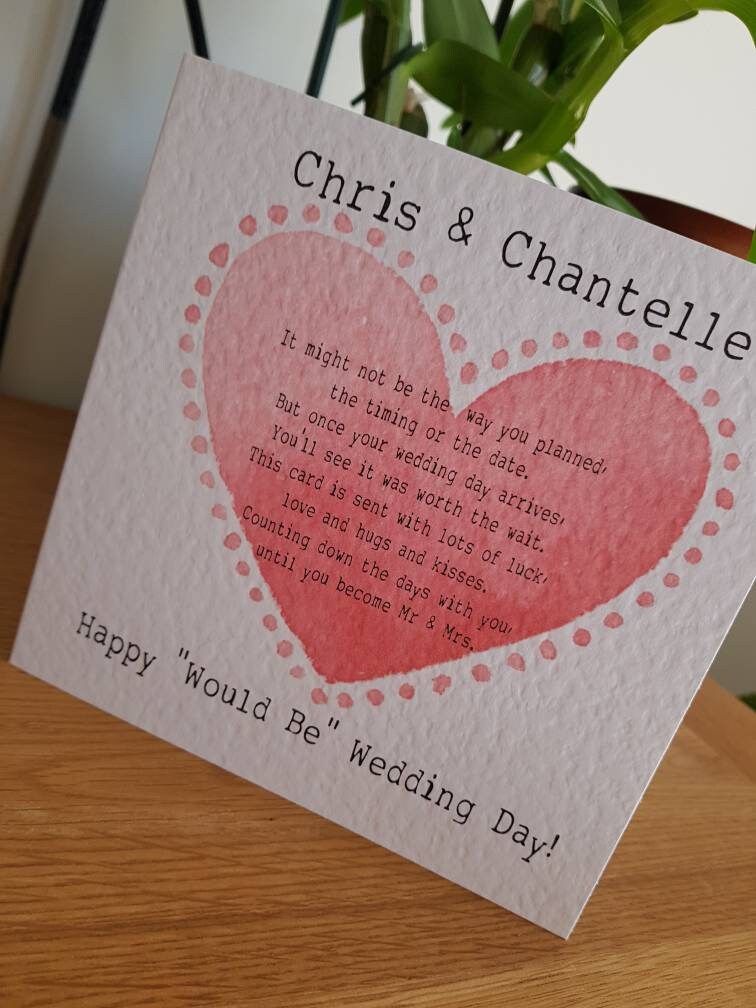 Would Be Wedding Day Card