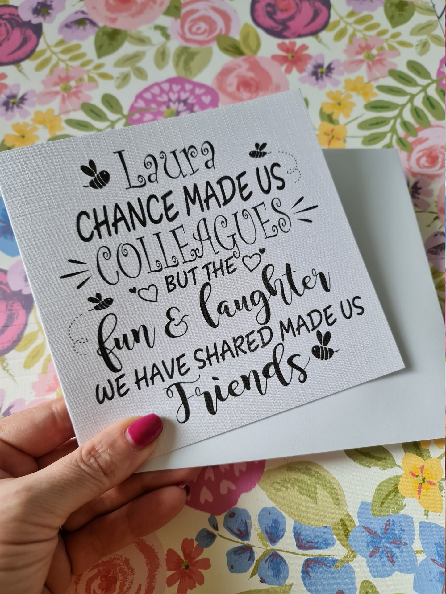 Personalised Leaving Card