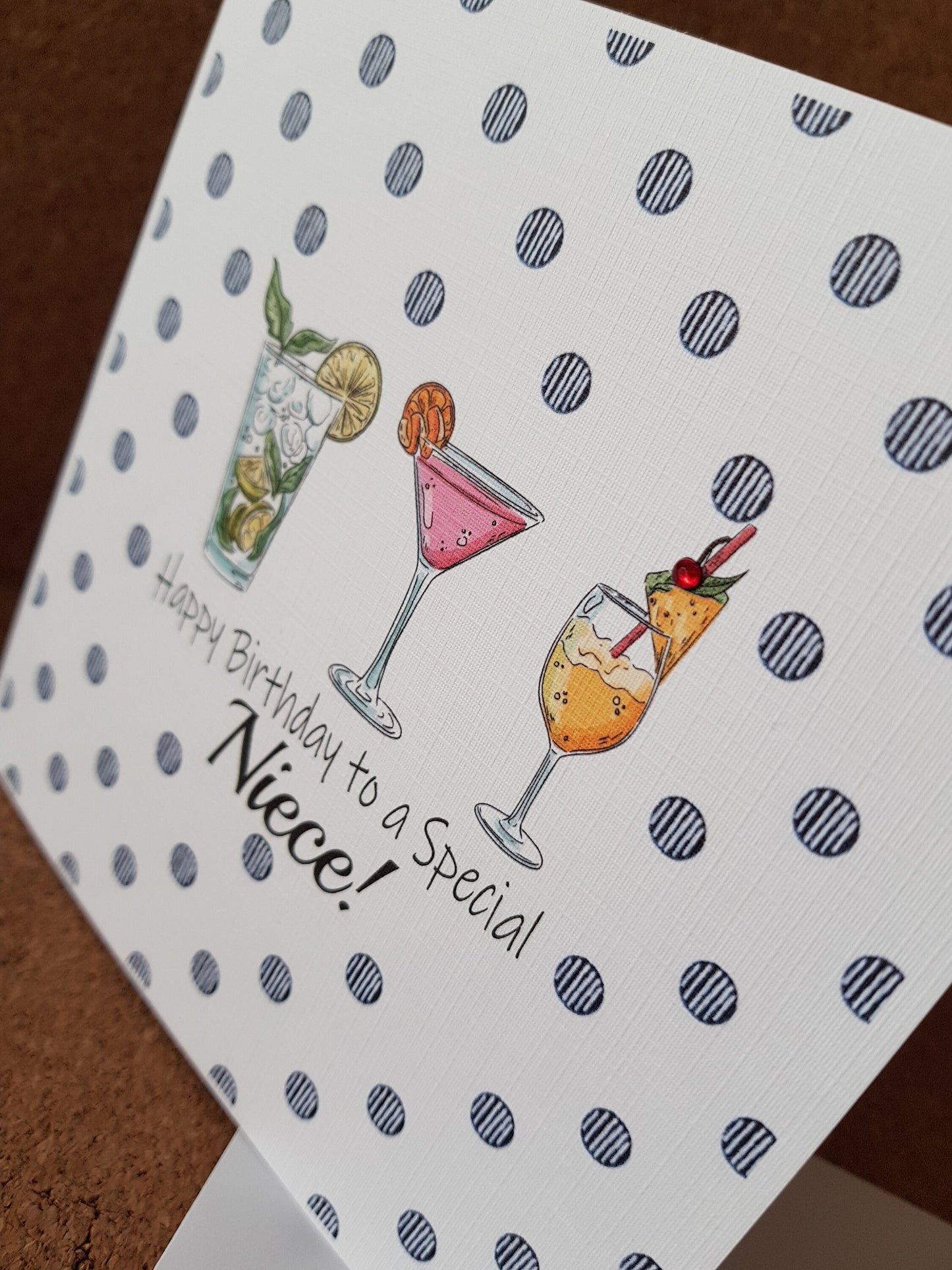 Personalised Cocktail Birthday Card