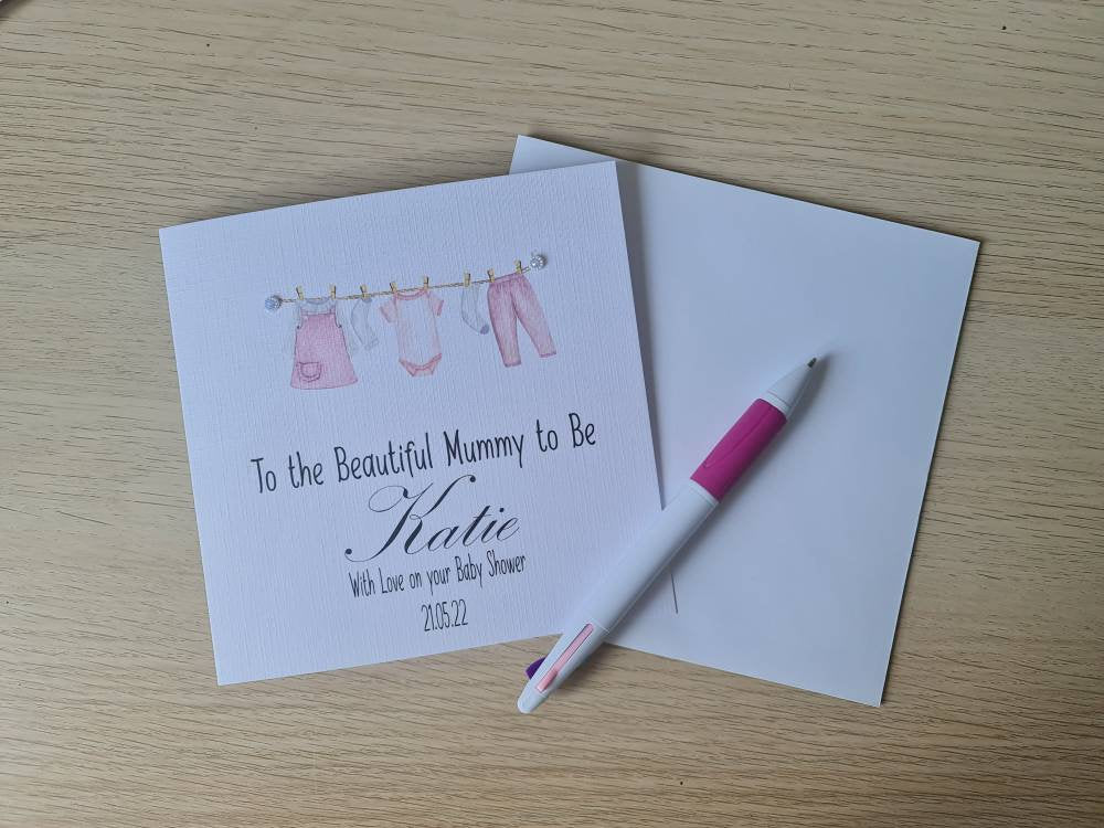 Personalised Baby Shower Card
