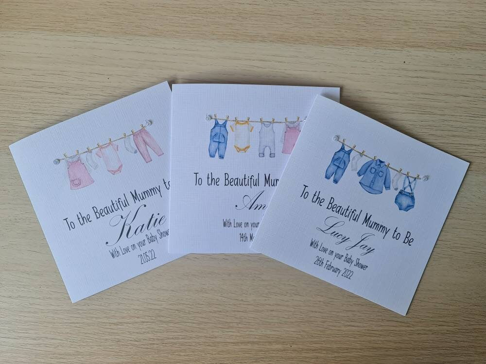 Personalised Baby Shower Card