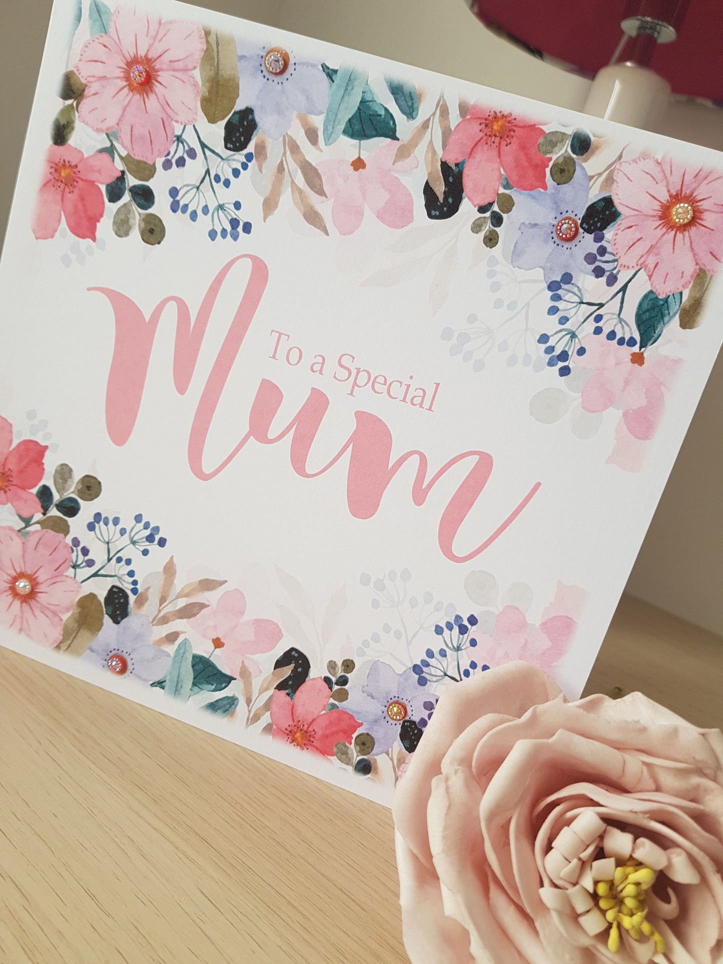 Pretty Personalised Ladies Birthday Card