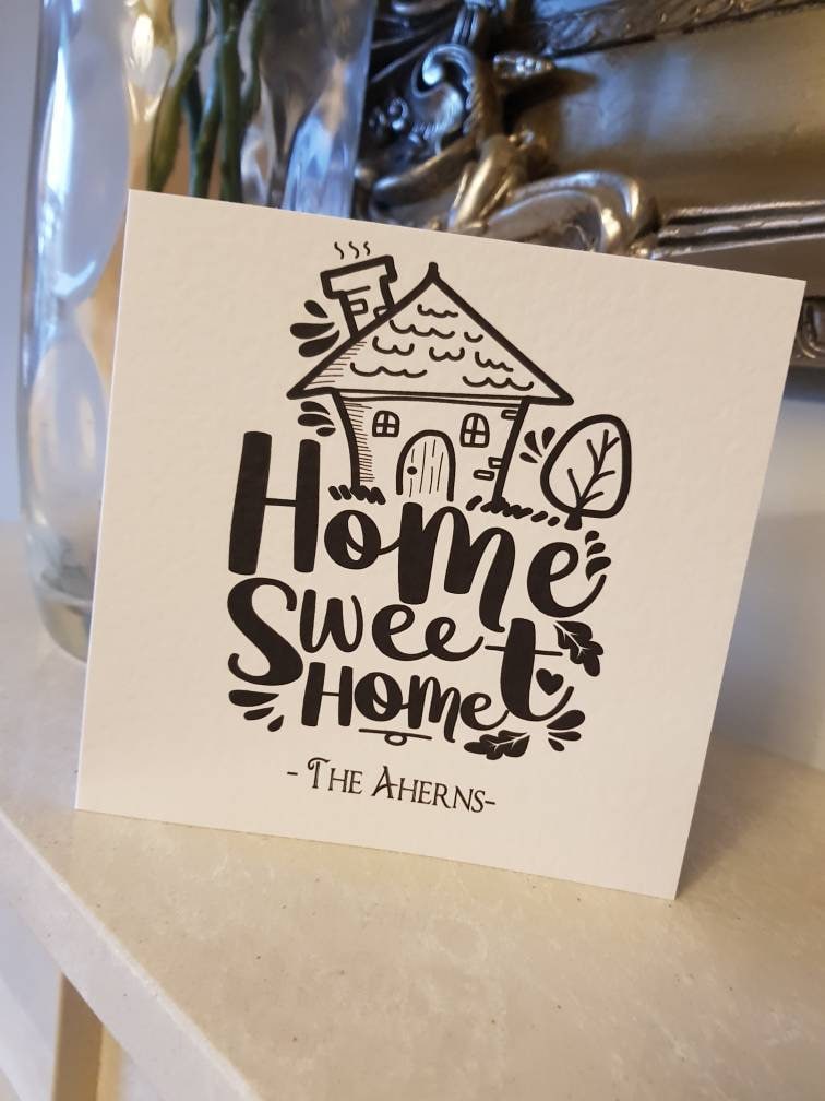 Personalised New Home/Moving Home Card