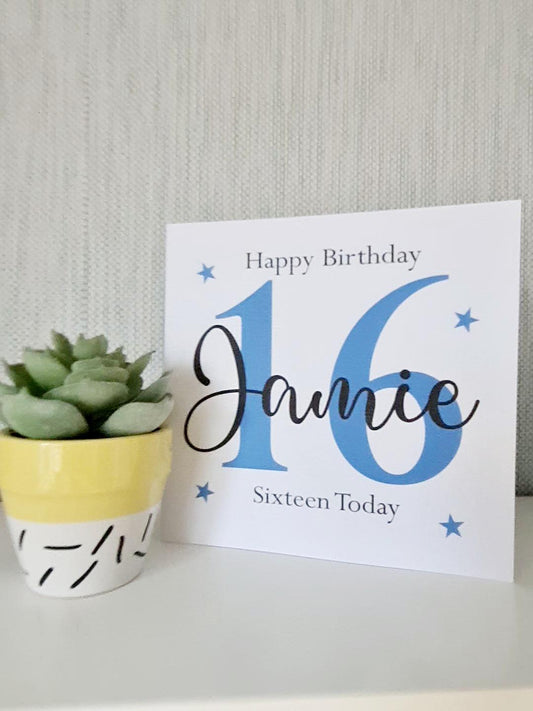 Male Personalised Age Birthday Card