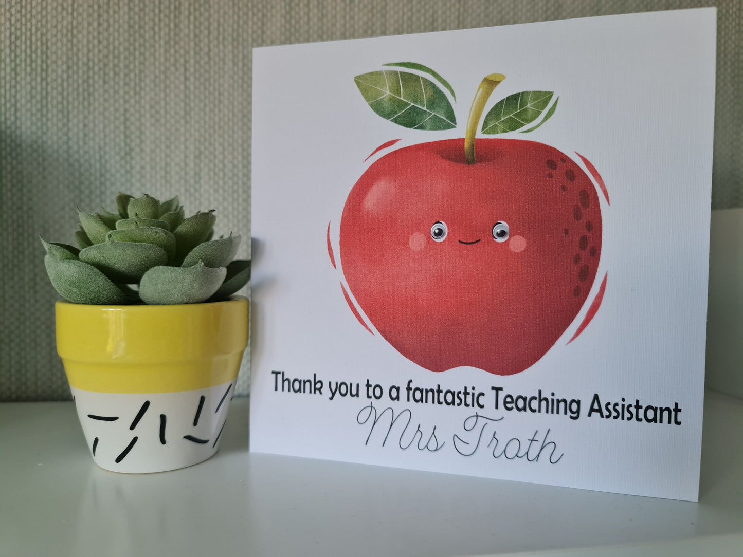 Personalised Teacher Thank You Card