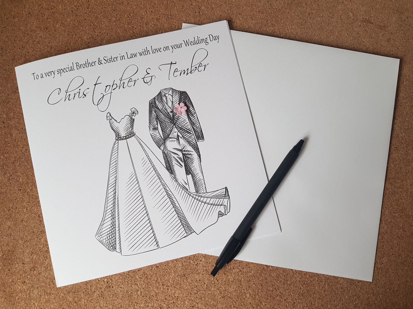Personalised Couple Wedding Card