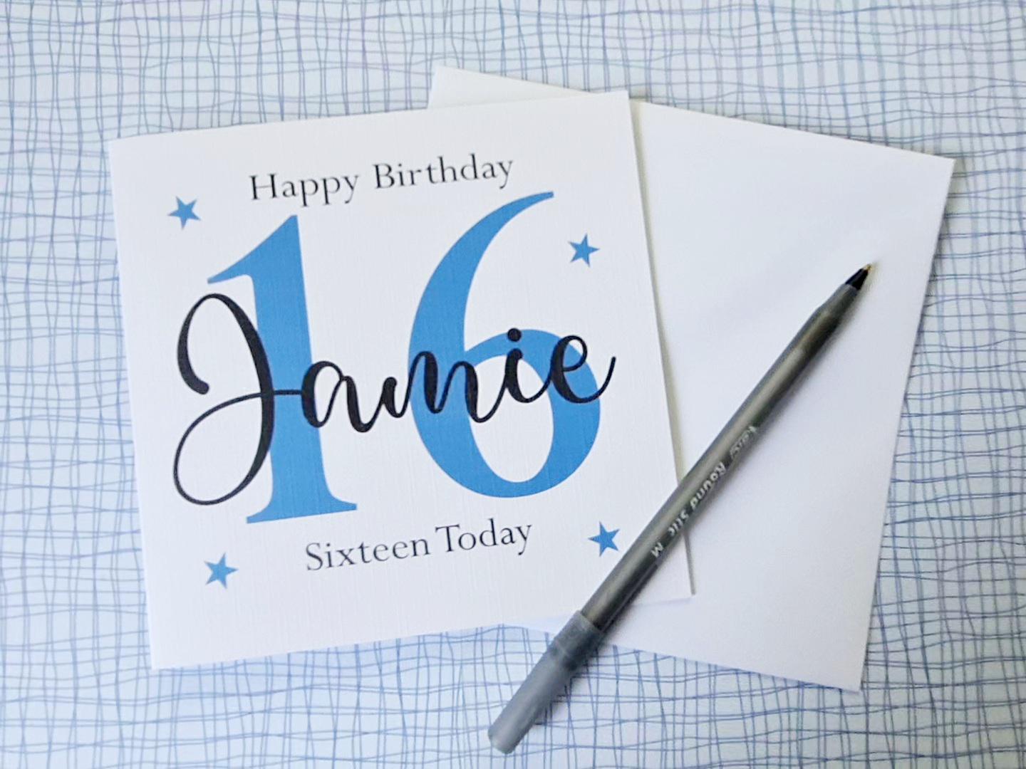 Male Personalised Age Birthday Card