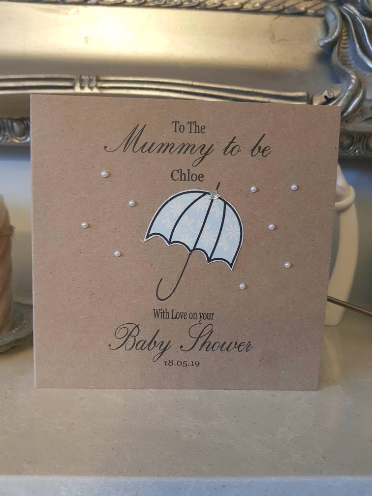 Personalised Baby Shower / Mummy to Be Card