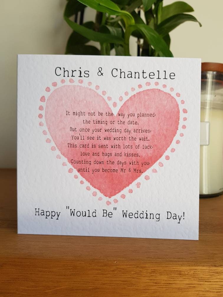 Would Be Wedding Day Card