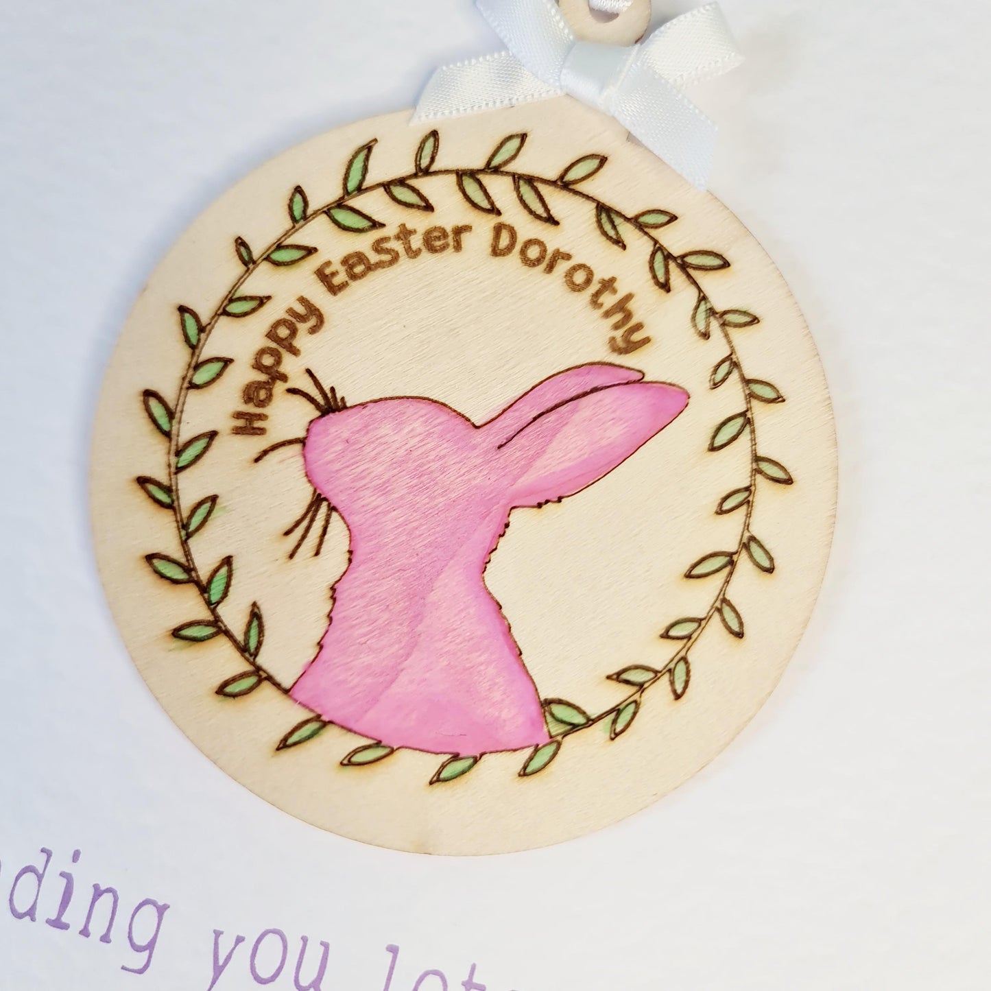 Personalised Easter Decoration Card