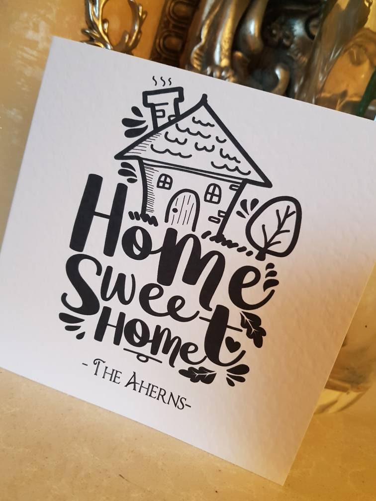 Personalised New Home/Moving Home Card