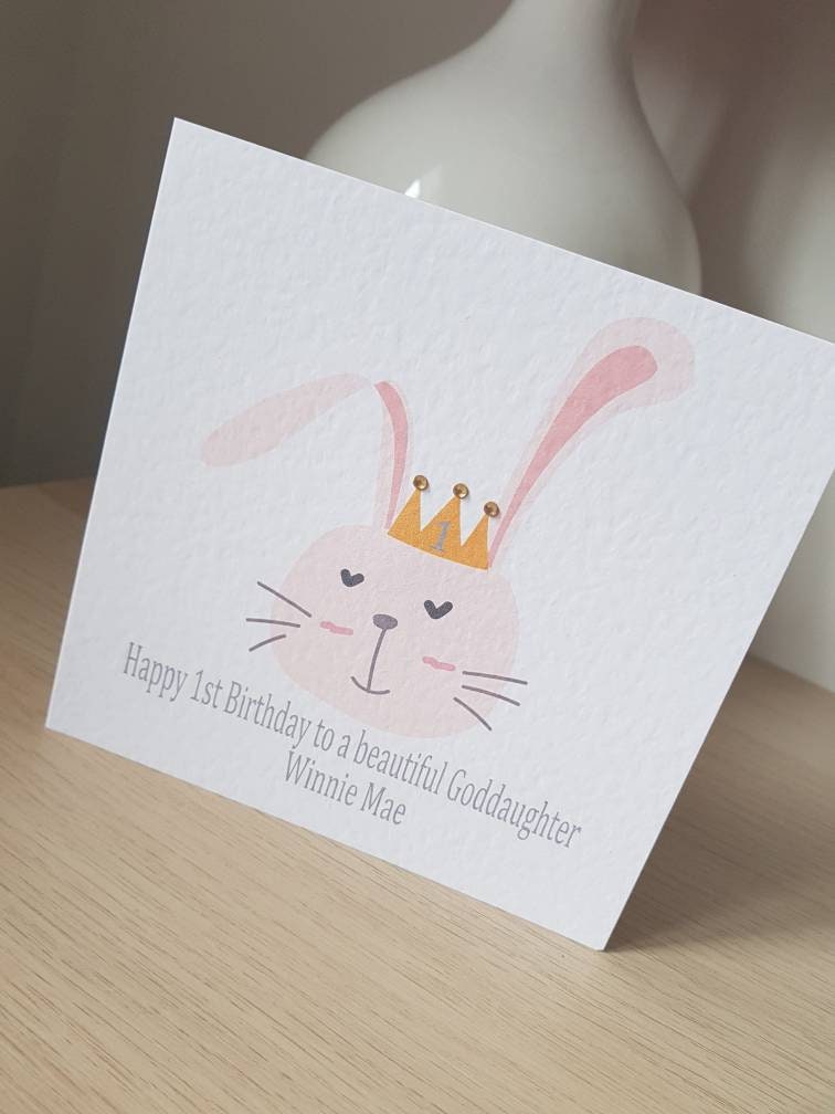 Personalised Girl's Birthday Card