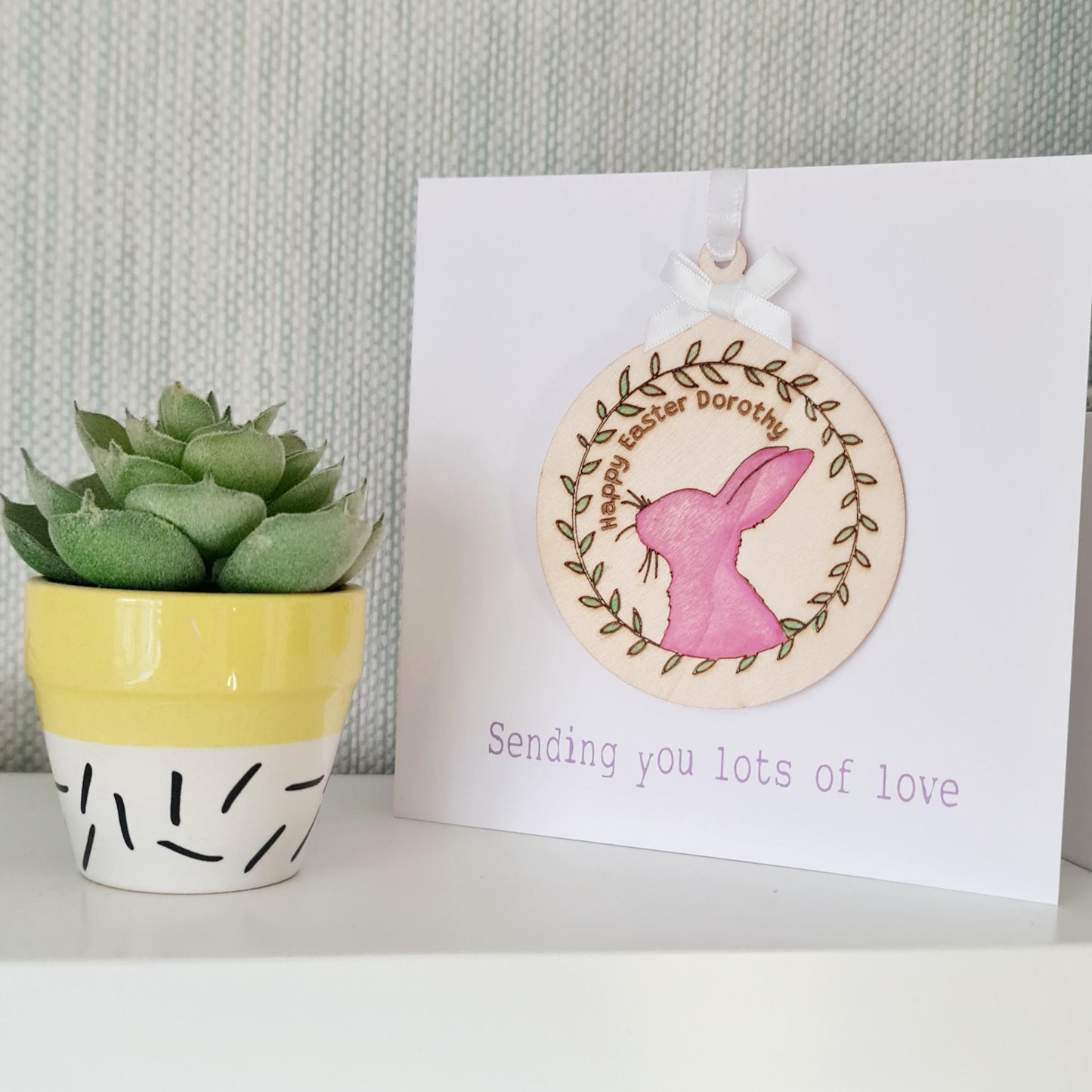 Personalised Easter Decoration Card