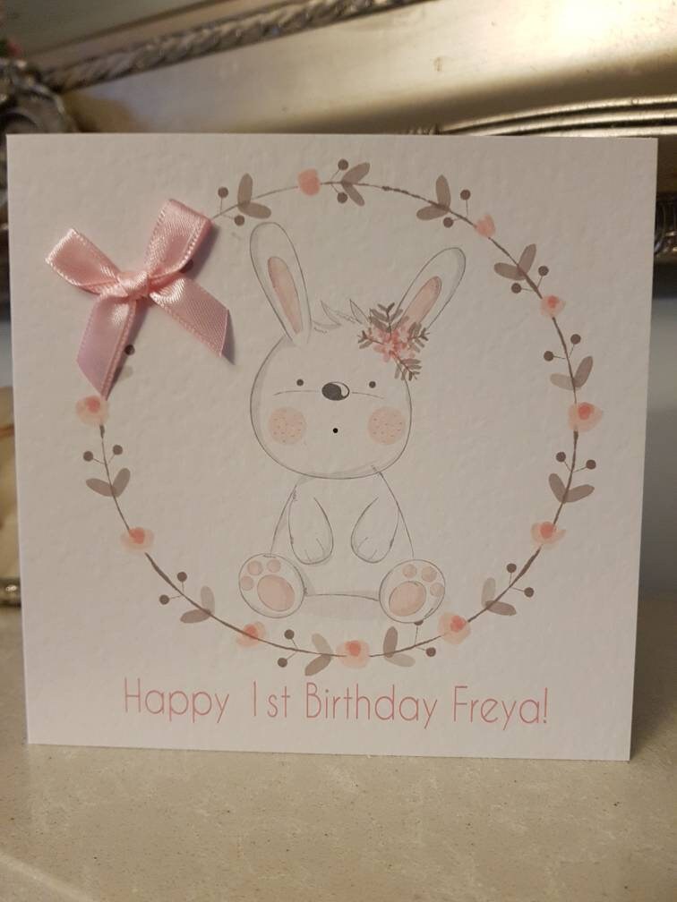 Personalised First Birthday Card