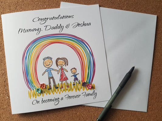 Personalised Adoption Card