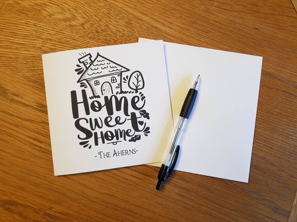 Personalised New Home/Moving Home Card