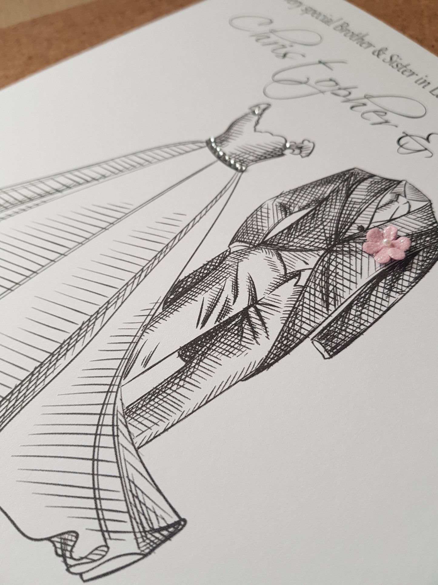 Personalised Couple Wedding Card