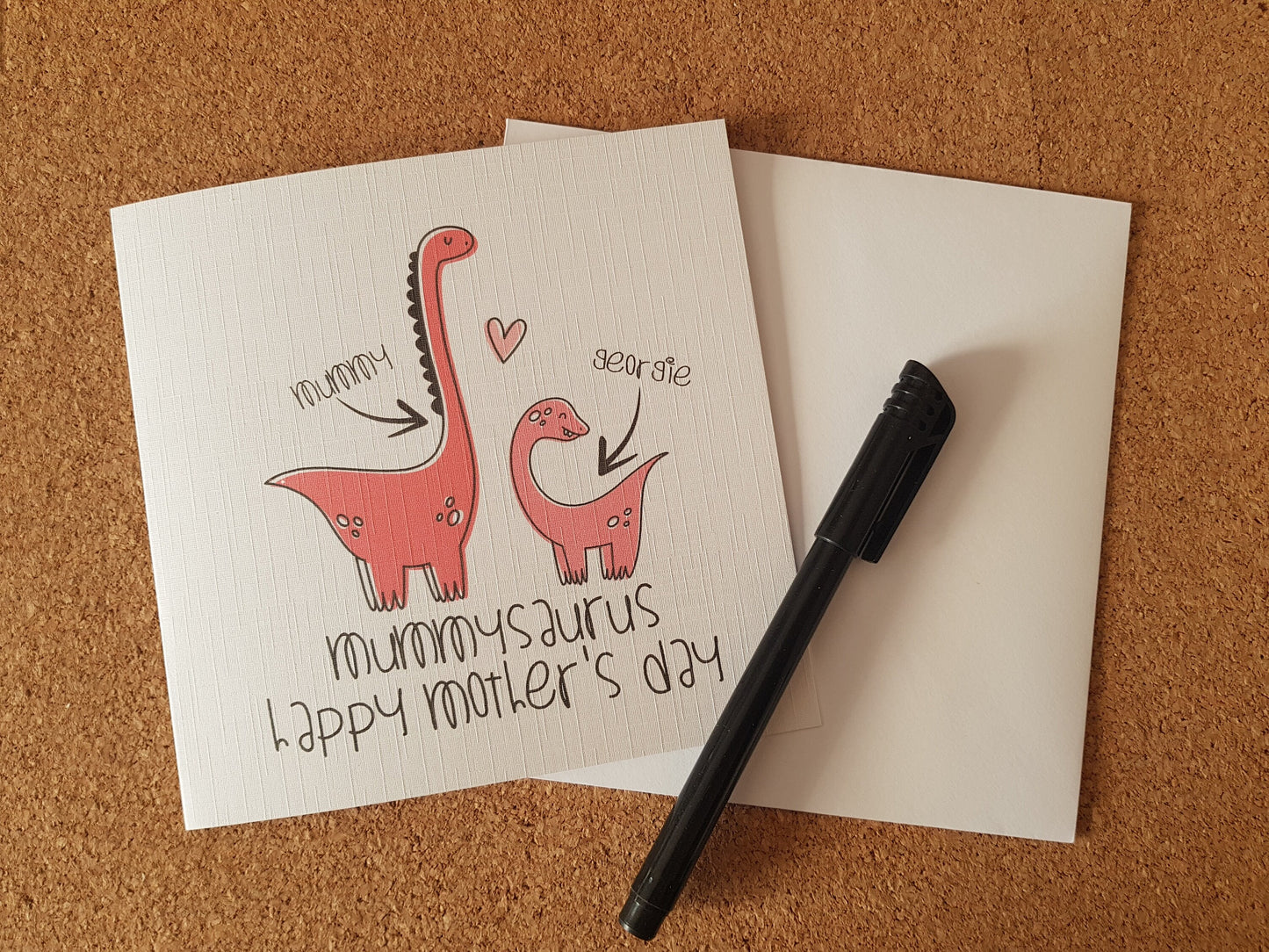 Personalised Dinosaur Mother's Day Card