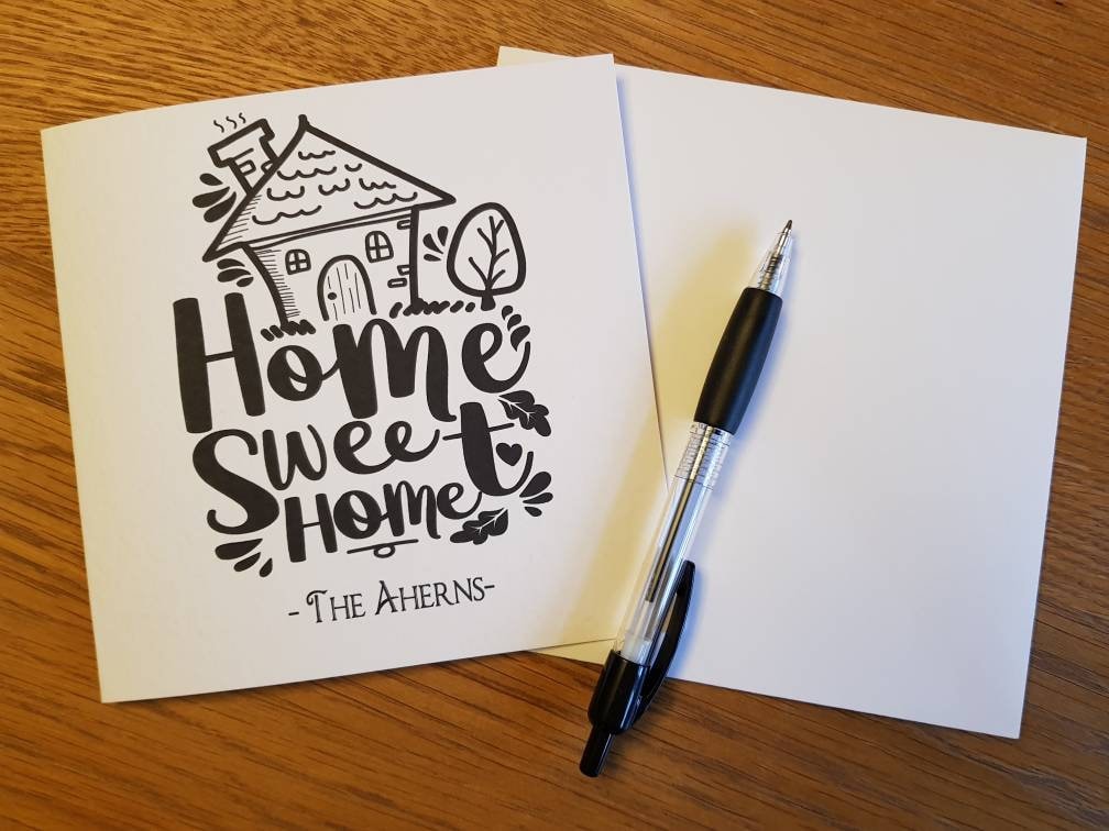 Personalised New Home/Moving Home Card