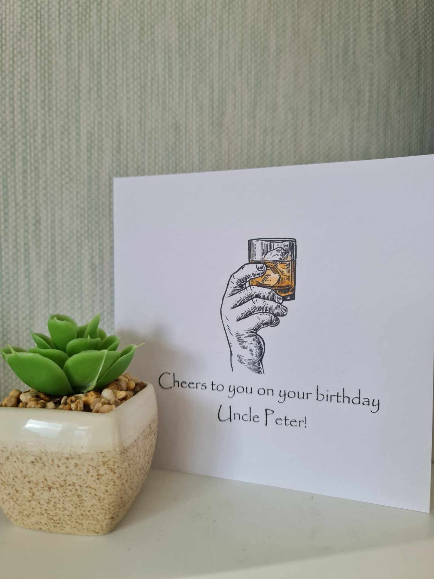 Whiskey Birthday Card