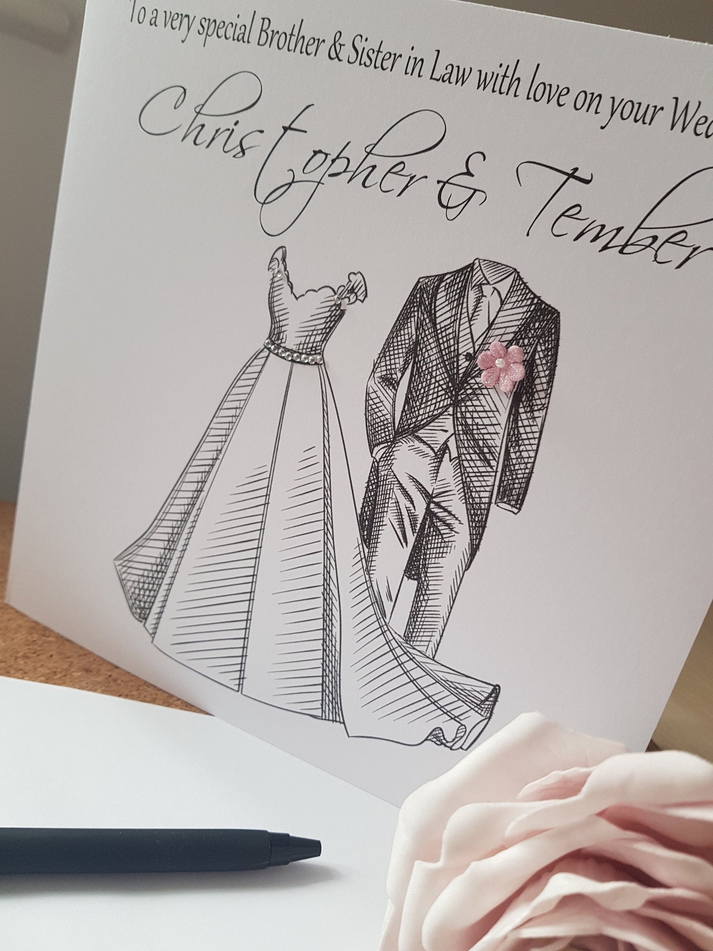 Personalised Couple Wedding Card