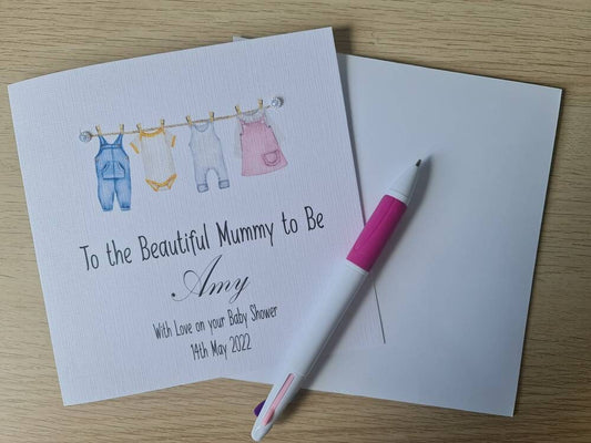 Personalised Baby Shower Card
