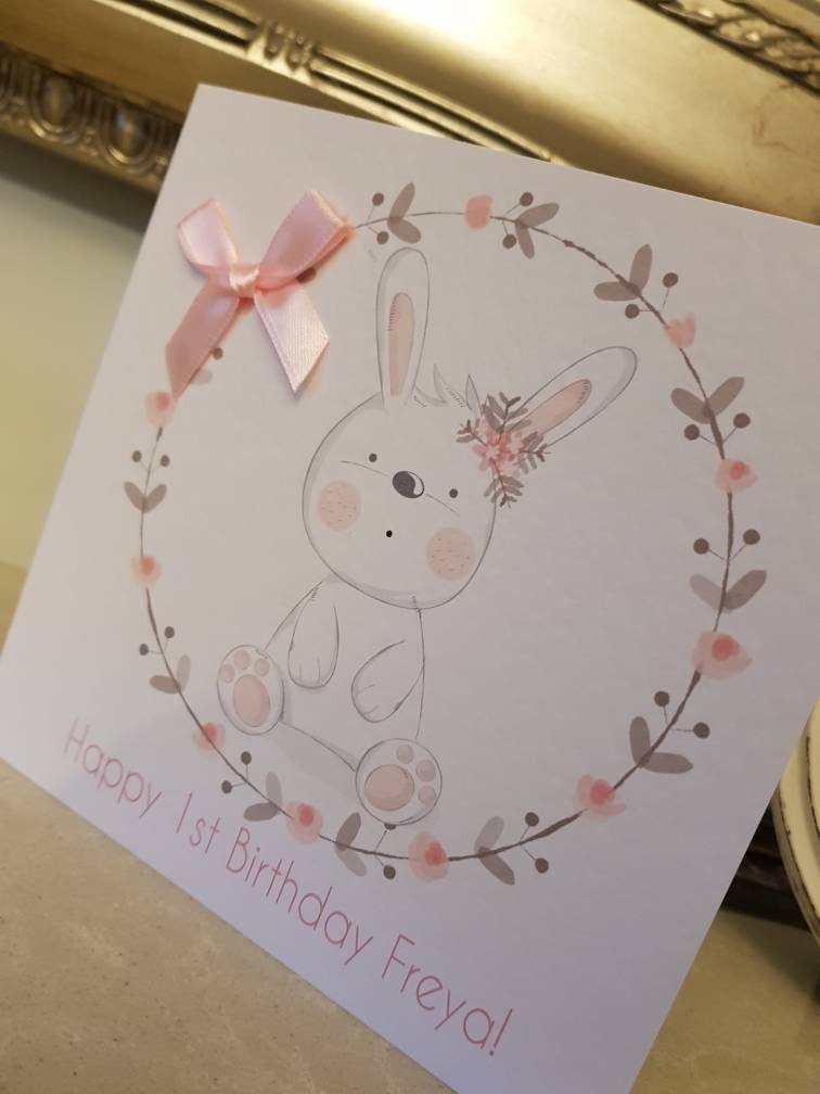 Personalised First Birthday Card