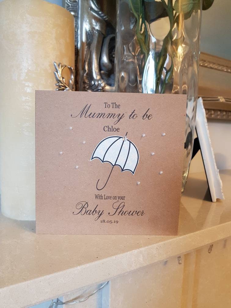 Personalised Baby Shower / Mummy to Be Card