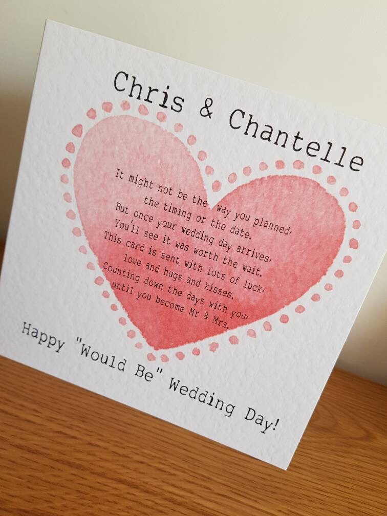 Would Be Wedding Day Card