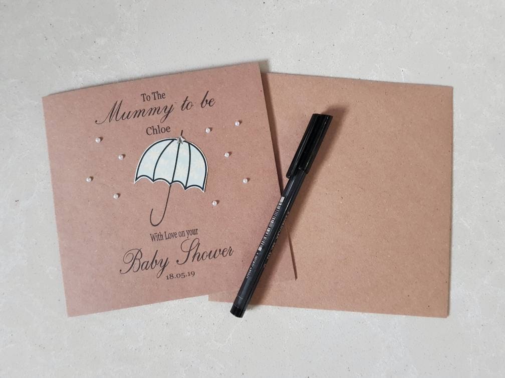 Personalised Baby Shower / Mummy to Be Card